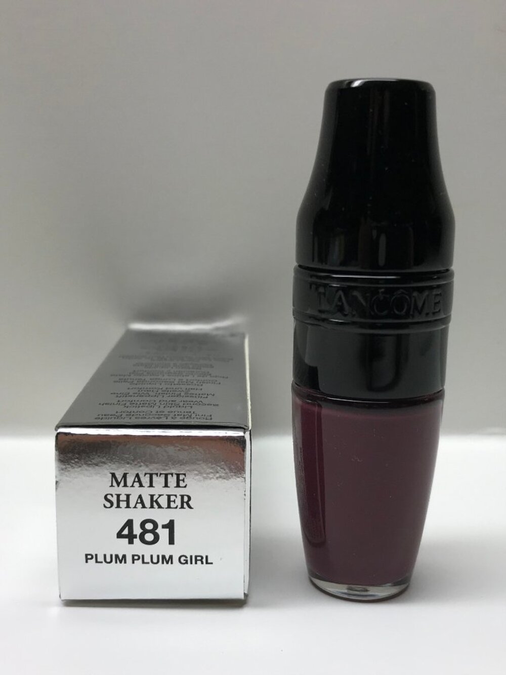 LANCOME MATT SHAKER LIQUID LIPSTICK #481 PLUM PLUM GIRL NIB